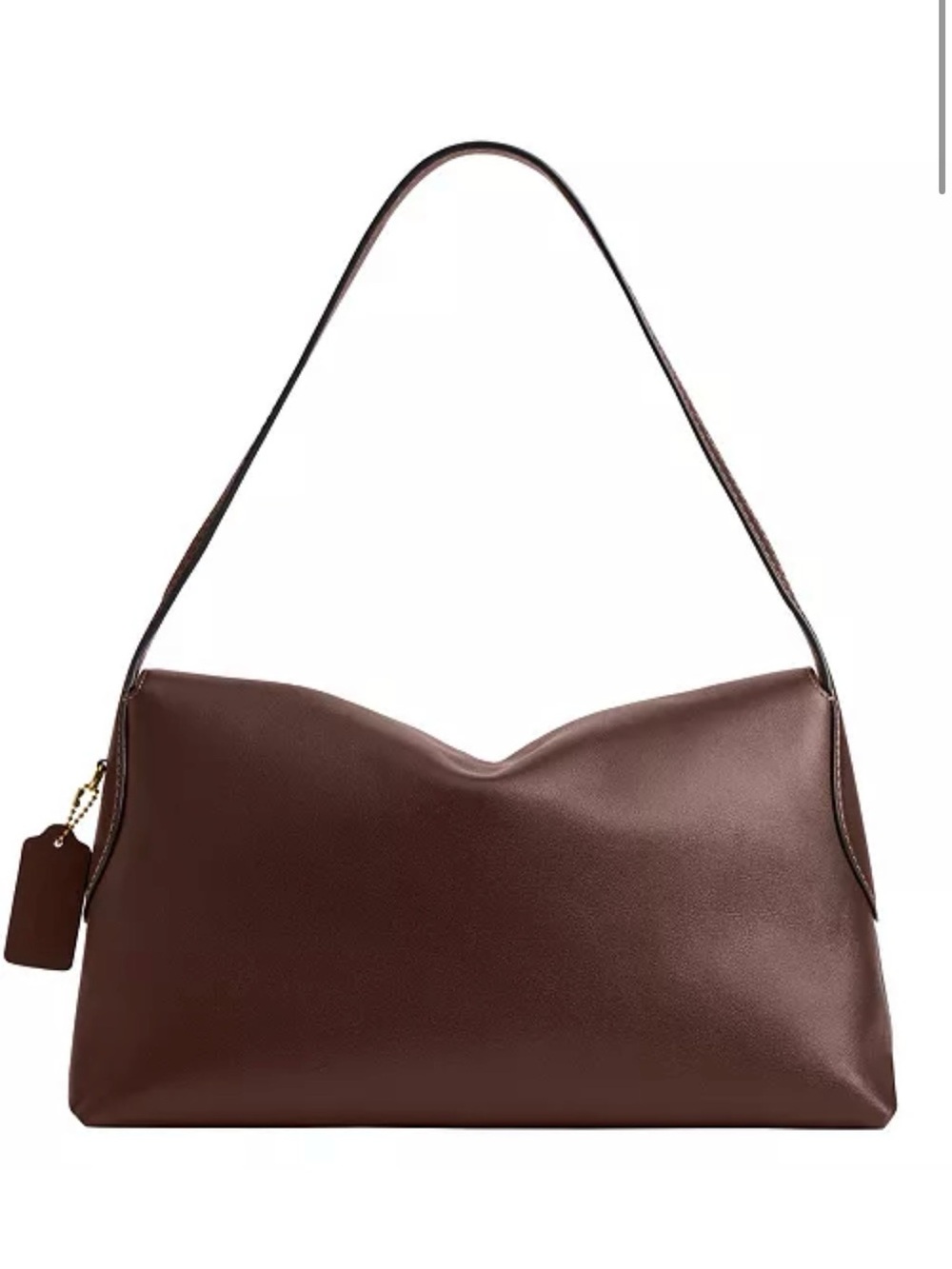 NWT Coach Chelsea Large Shoulder Bag 30 Maple Leather Brass Hardware - Picture 2 of 13